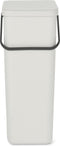 Brabantia Sort & Go Prullenbak - 40 liter - Light Grey