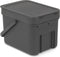 Brabantia Sort & Go Prullenbak - 6 liter - Dark Grey