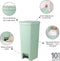 Brabantia StepUp Prullenbak - Pedaalemmer - 40 liter - Jade Green