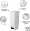 Brabantia StepUp Prullenbak - Pedaalemmer - 40 liter - Light Grey