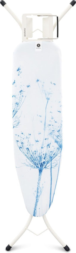 Brabantia Strijkplank A - met Strijkijzerhouder - 110 x 30 cm - Cotton Flower