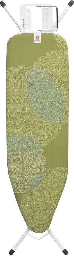 Brabantia Strijkplank B - met Strijkijzerhouder - 124 x 38 cm - Calm Rustle