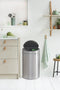 Brabantia Touch Bin Prullenbak - 10+23 liter - Afvalscheiding - Matt Steel