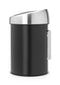 Brabantia Touch Bin Prullenbak - 3 liter - Matt Black / Matt Steel deksel