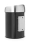 Brabantia Touch Bin Prullenbak - 3 liter - Matt Black / Matt Steel deksel