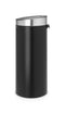 Brabantia Touch Bin Prullenbak - 30 liter - Matt Black/Matt Steel Fingerprint Proof deksel