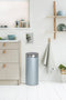 Brabantia Touch Bin Prullenbak - 30 liter - Metallic Mint / Matt Steel Fingerprint Proof deksel