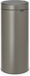Brabantia Touch Bin Prullenbak - 30 liter - Platinum