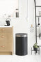 Brabantia Touch Bin Prullenbak - 40 liter- Matt Black/Matt Steel Fingerprint Proof deksel