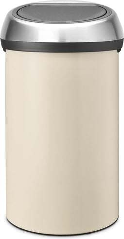 Brabantia Touch Bin Prullenbak - 60 l - Soft Beige / Matt Steel deksel