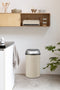 Brabantia Touch Bin Prullenbak - 60 l - Soft Beige / Matt Steel deksel