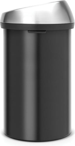 Brabantia Touch Bin Prullenbak - 60 liter - Matt Black/Matt Steel Fingerprint Proof deksel