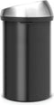 Brabantia Touch Bin Prullenbak - 60 liter - Matt Black/Matt Steel Fingerprint Proof deksel
