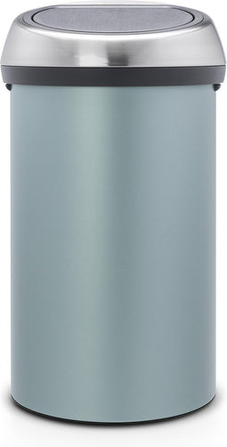 Brabantia Touch Bin Prullenbak - 60 liter - Metallic Mint / Matt Steel Fingerprint Proof deksel