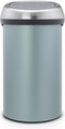 Brabantia Touch Bin Prullenbak - 60 liter - Metallic Mint / Matt Steel Fingerprint Proof deksel