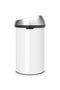 Brabantia Touch Bin Prullenbak - 60 liter - White / Matt Steel Fingerprint Proof deksel