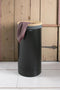 Brabantia Wasmand - met Deksel - 35 l - Matt Black/Kurken deksel