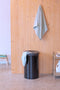 Brabantia Wasmand - met Deksel - 60 l - Matt Black / Dark Grey
