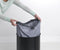 Brabantia Wasmand - met Deksel - 60 l - Matt Black / Kurken deksel