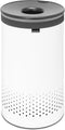 Brabantia Wasmand - met Deksel - 60 l - White / Dark Grey