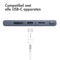 Braided USB-C naar USB-A kabel - 1 meter - Wit