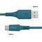 Braided USB-C naar USB kabel - 2 meter - Donkerblauw