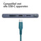 Braided USB-C naar USB kabel - 2 meter - Donkerblauw