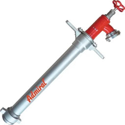 Brandkraanstandpijp | aluminium | DN80 | 1 x C-afvoer, 1 ventiel | 1 stuk - 1090AV-80-C