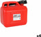 Brandstoftank emt trechter Continental Self Rood 5 L (4 Stuks) 5 L