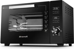 BRANDT - FC406MHB - Mini-oven 40 L - Afmetingen schaal: 2x38 cm - Temperatuurstand: 40°C op 220°C