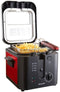 Brandt FRI25R friteuse Enkel 2,5 l 1600 W Frituurpan Zwart, Rood