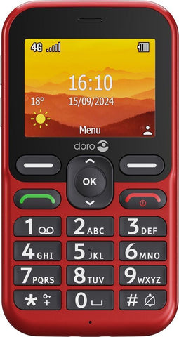 Doro Leva L10 - Mobiele telefoon - 2,4" LCD scherm - Rood