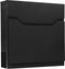 BRASQ Brievenbus Premium zwart met Krantenvak - Wandbrievenbus met Slot - Brievenbus hangend - RVS