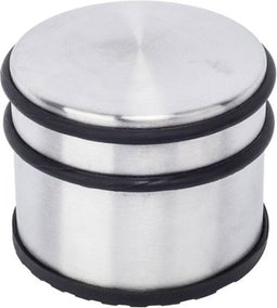 BRASQ Deurstopper met anti slip RVS 1,1 Kg - Voor binnen en buiten - Deurbuffer met rubberen bescherming Ø9 x 7,5 cm