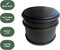 BRASQ Deurstopper met anti slip Zwart 1,1 Kg - Voor binnen en buiten - Deurbuffer met rubberen bescherming Ø9 x 7,5 cm