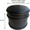 BRASQ Deurstopper met anti slip Zwart 1,1 Kg - Voor binnen en buiten - Deurbuffer met rubberen bescherming Ø9 x 7,5 cm