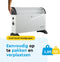 BRASQ Elektrische Convectorkachel - Elektrische Kachel - Verstelbare thermostaat 750/1250/2000 watt - Verwarming wit - CH300