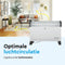 BRASQ Elektrische Convectorkachel - Elektrische Kachel - Verstelbare thermostaat 750/1250/2000 watt - Verwarming wit - CH300