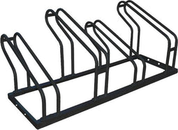 BRASQ Fietsenrek voor 4 Fietsen - Fietsenstandaard - Fietsrek - Fietsbeugel voor Vloer Inclusief bevestigingsmateriaal - Zwart