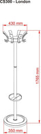 BRASQ Kapstok London CS300