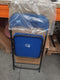 BRASQ Klapstoel Blauw Zwart - Vouwstoel - Opvouwbare stoel 43x38x78 cm - PVC - Eettafelstoel