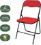 BRASQ Klapstoel Rood Zwart - Vouwstoel - Opvouwbare stoel 43x38x78 cm - PVC - Eettafelstoel