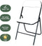 BRASQ Klapstoel Wit Zwart - Vouwstoel - Opvouwbare stoel 43x38x78 cm - PVC - Eettafelstoel
