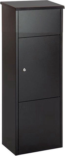BRASQ Pakketbrievenbus Zwart PB400 - Staande Brievenbus Staal - Pakketbrievenbussen - Pakketbox 105x38x24 cm