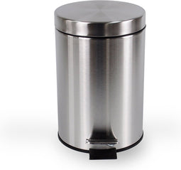 BRASQ Pedaalemmer 12 Liter PB112 - Prullenbak met uitneembare Pedaalemmer - Afvalbak - Vuilnisbak - RVS