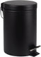 BRASQ Pedaalemmer 20 Liter PB120 - Prullenbak met uitneembare Pedaalemmer - Afvalbak - Vuilnisbak - Prullenbakken - Zwart