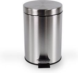 BRASQ Pedaalemmer 3 Liter PB103 - Prullenbak met Pedaalemmer - Afvalbak - Vuilnisbak - Prullenbakken - RVS