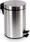 BRASQ Pedaalemmer 3 Liter PB103 - Prullenbak met Pedaalemmer - Afvalbak - Vuilnisbak - Prullenbakken - RVS