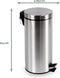 BRASQ Pedaalemmer 30 Liter - RVS - PB130 - Prullenbak met uitneembare Pedaalemmer - Prullenbak - Vuilnisbak - Vuilbak - Afvalbak