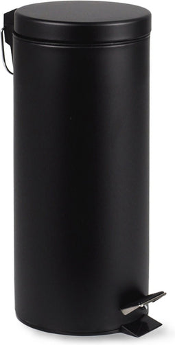 BRASQ Pedaalemmer 30 Liter - Zwart - PB130 - Prullenbak met uitneembare Pedaalemmer - Prullenbak - Vuilnisbak - Vuilbak - Afvalbak